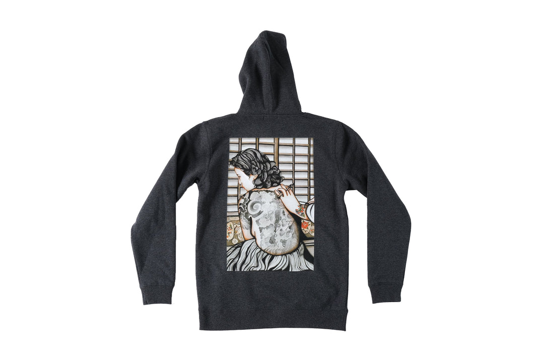 Veronica Donna Di Spalle Charcoal Hoodie