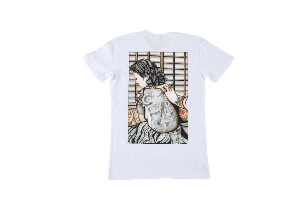 Veronica donna Di Spalle White T-shirt