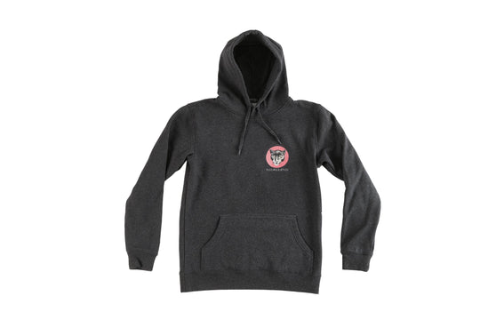 Jaguar design printed onto a Charcoal Hoodie - doomsdayco Jaguar Charcoal Hoodie front