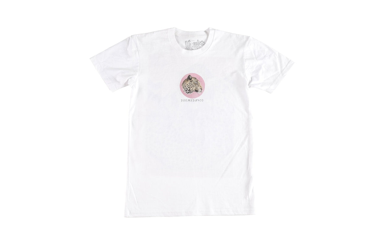 Jaguar Play design printed onto a white T-Shirt - doomsdayco Jaguar Play T-Shirt front