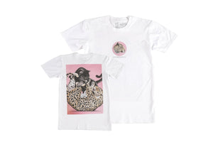 Jaguar Play design printed onto a white T-Shirt - doomsdayco Jaguar Play T-Shirt merged