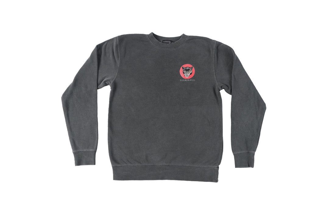 Jaguars design printed onto a Charcoal Sweater - doomsdayco Jaguars Charcoal Sweater front