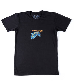 Jungle design printed onto T-Shirt Black - doomsdayco Jungle T-Shirt Black front