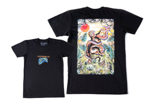 Jungle design printed onto T-Shirt Black - doomsdayco Jungle T-Shirt Black merged