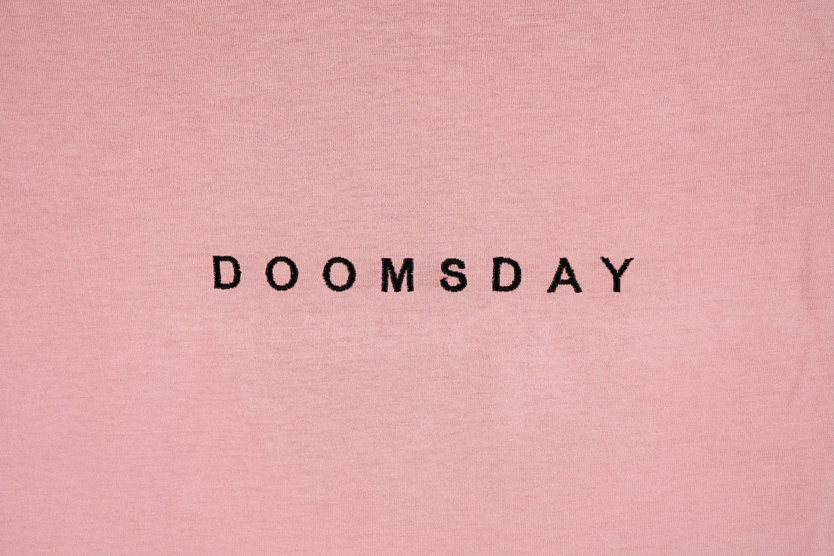 Pain1666 Death or Glory design printed onto a Rose T-shirt - doomsdayco Pain1666 Death or Glory Rose T-shirt front close up