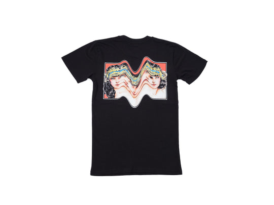 Pain1666 Xerografia 3.0 design printed onto a Black T-shirt - doomsdayco Pain1666 Xerografia 3.0 Black T-shirt back