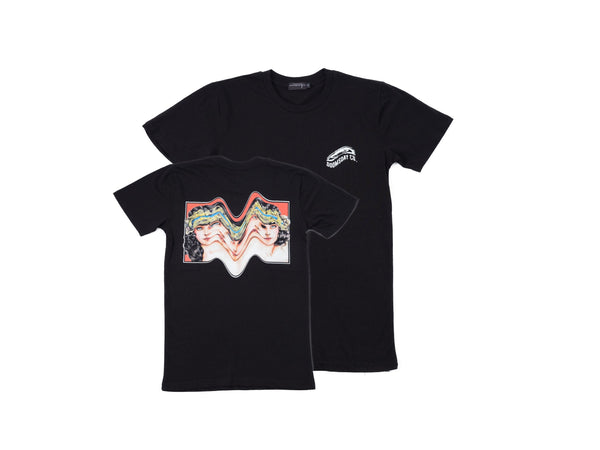 Pain1666 Xerografia 3.0 design printed onto a Black T-shirt - doomsdayco Pain1666 Xerografia 3.0 Black T-shirt merged