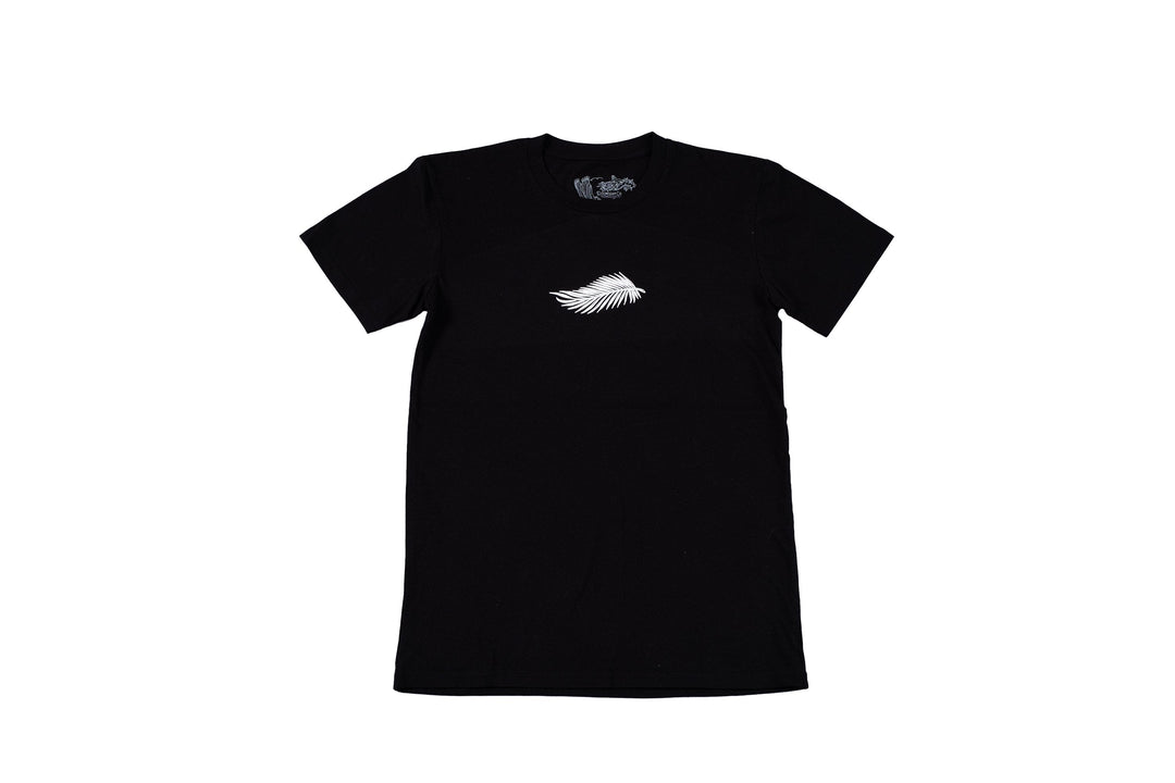 Tony blue Arms cobra design on black T-shirt front - doomsdayco Tony blue Arms cobra black T-shirt front