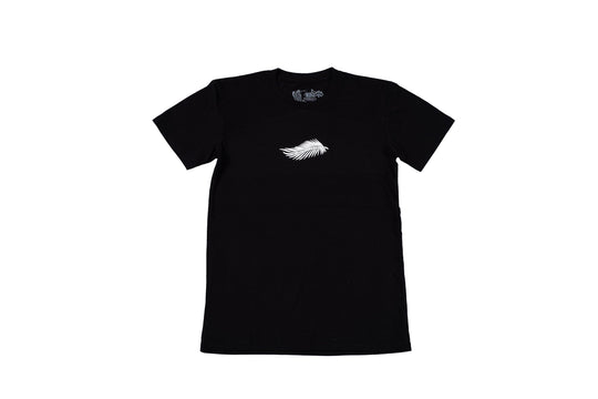 Tony blue Arms cobra design on black T-shirt front - doomsdayco Tony blue Arms cobra black T-shirt front