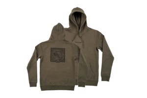 baldo dragon khaki hoodie - doomsdayco khaki hoodie