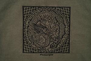 baldo dragon khaki hoodie - doomsdayco khaki hoodie