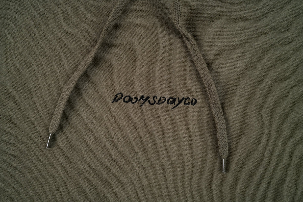 baldo dragon khaki hoodie - doomsdayco khaki hoodie