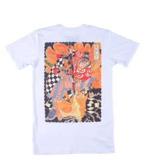 baldo fox white t-shirt back print - doomsdayco white t-shirt