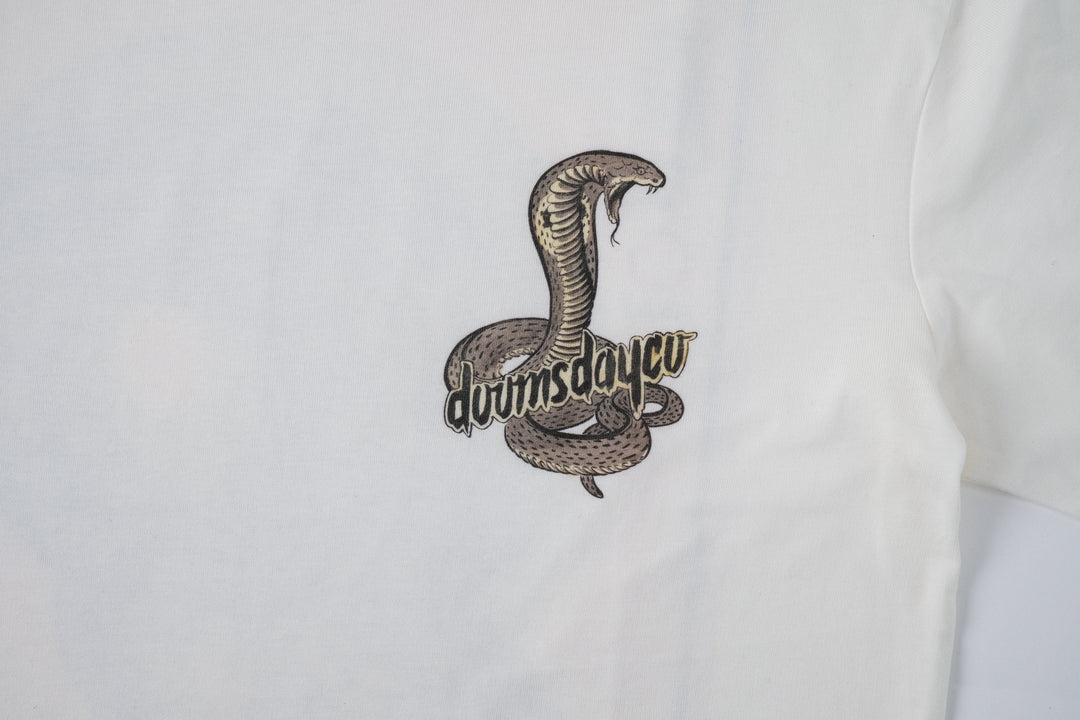 baldo snake off white t-shirt close up - doomsdayco off white t-shirt
