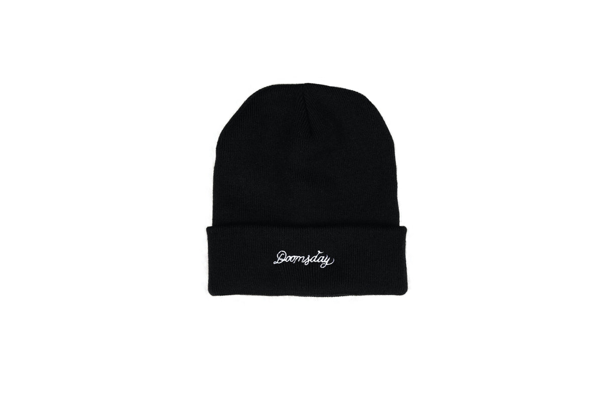 Doomsday classic beanie - doomsdayco black classic beanie