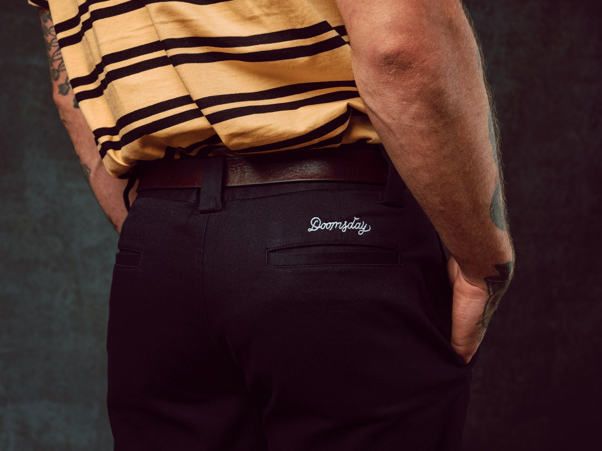 black snake work trousers - doomsdayco black snake trousers