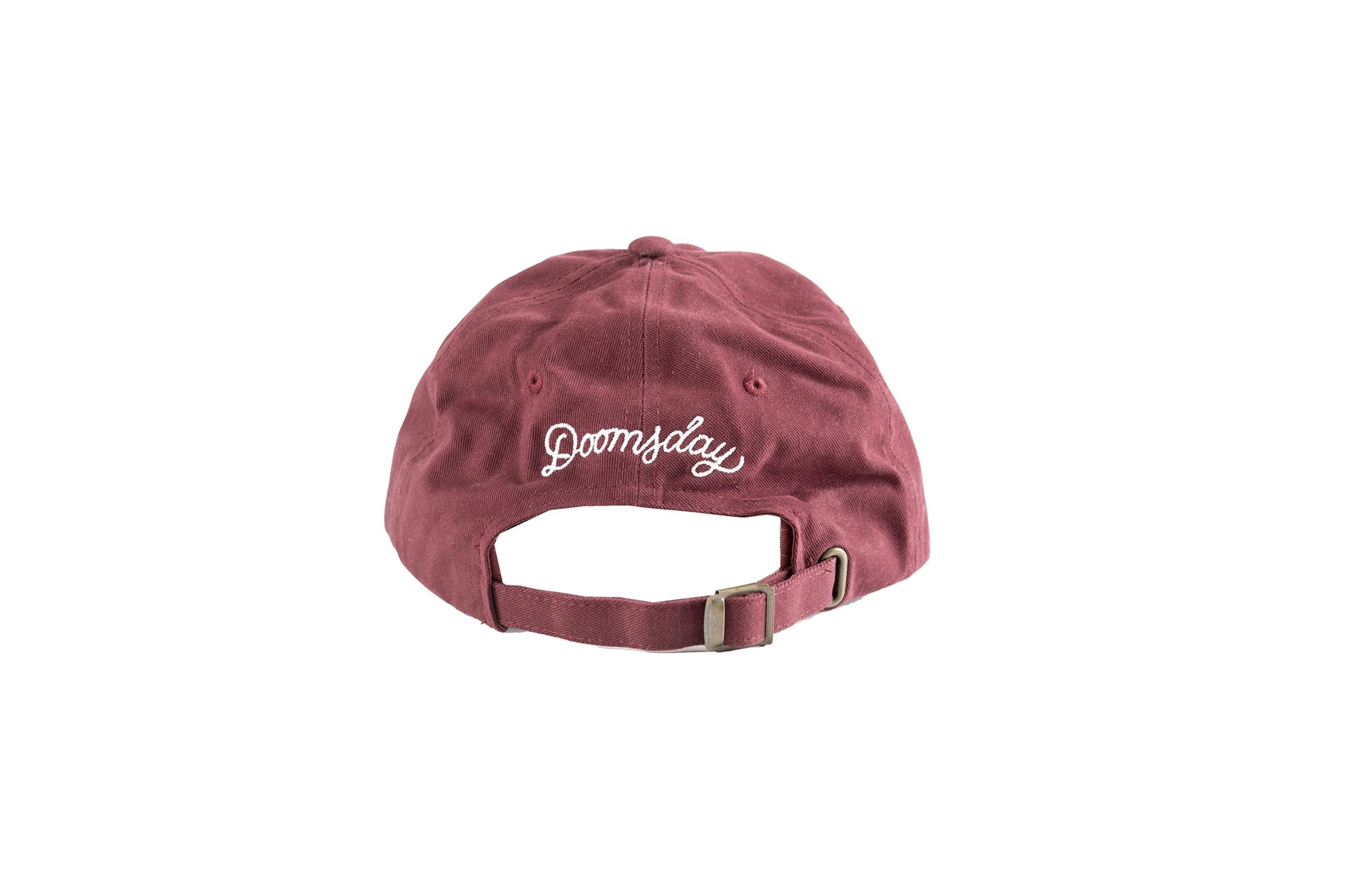 Covid 19 Burgundy Dad Cap Embroidered Cap Tattoo Inspired Clothing Doomsday Co