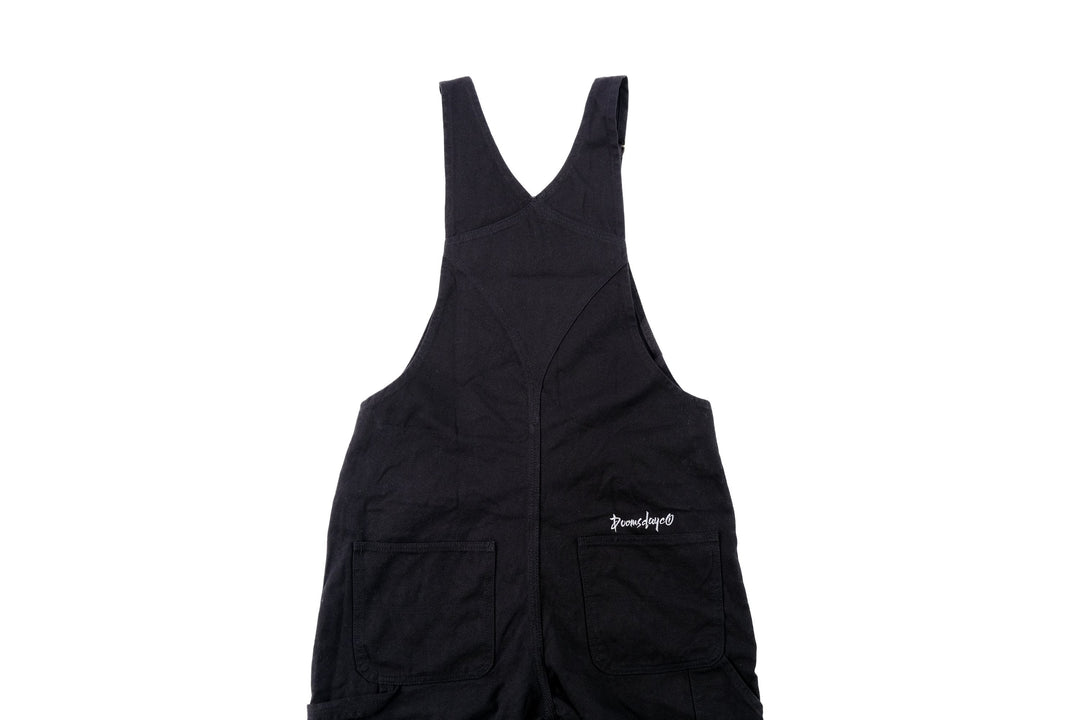 black canvas dungarees - doomsdayco canvas dungarees