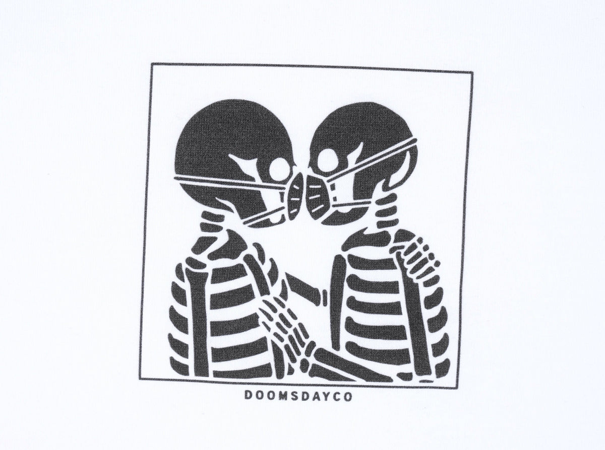 Covid-19 white t-shirt - doomsdayco white t-shirt