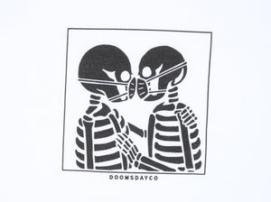 Covid-19 white t-shirt - doomsdayco white t-shirt