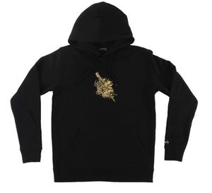 Dagger black hoodie - doomsdayco black hoodie