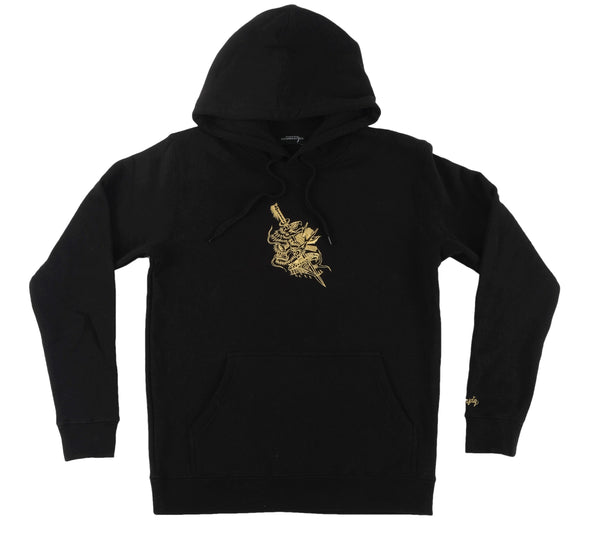 Dagger black hoodie - doomsdayco black hoodie