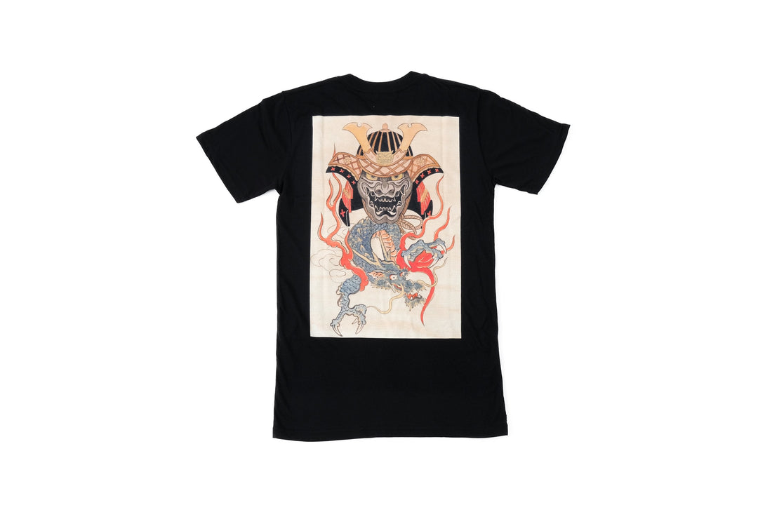 baldo dragon hanya black t-shirt back print - doomsdayco black t-shirt