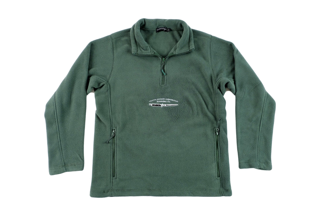 Green Dishonour ¼ zip Fleece | Pullover Fleece – Doomsday Co