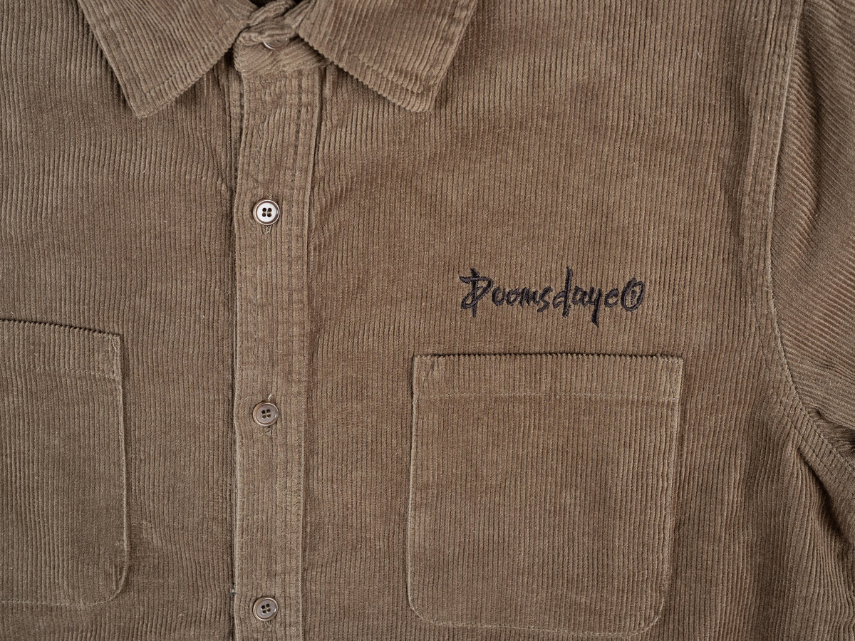 Essential Corduroy Shirt - Army Green