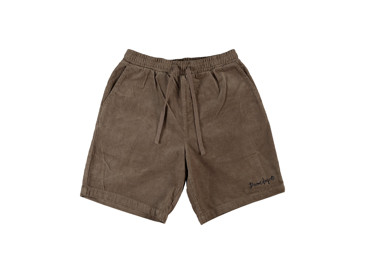 Doomsday Corduroy Shorts - Army Green