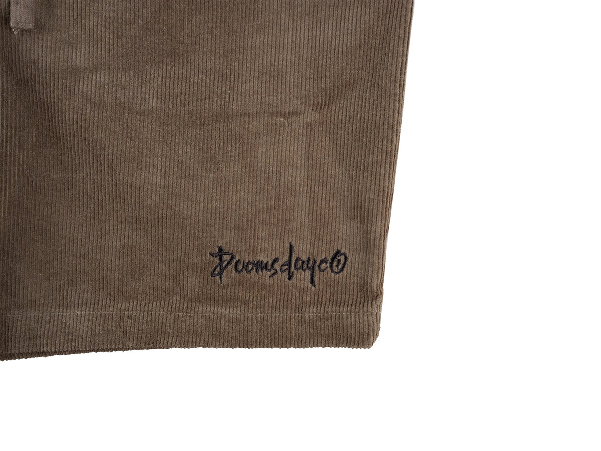 Doomsday Corduroy Shorts - Army Green