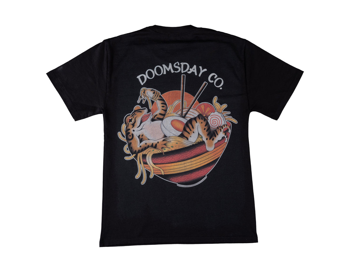 Kaeru Ramen Heavy T-shirt - Black