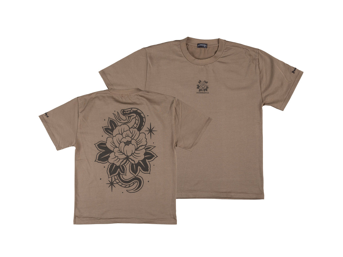 Doomsday Snake Snake Heavy T-shirt - Brown & Doomsday Co