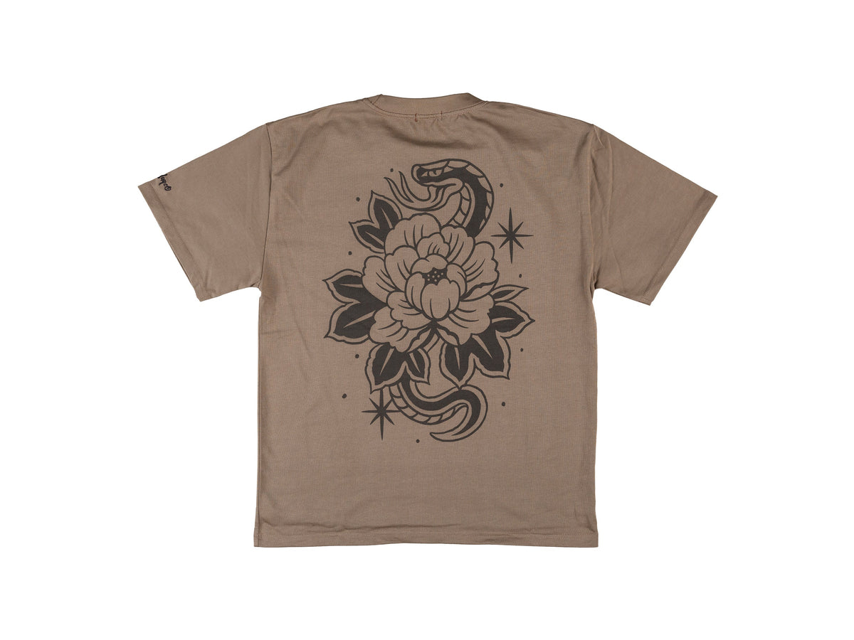 Snake Heavy T-shirt - Brown