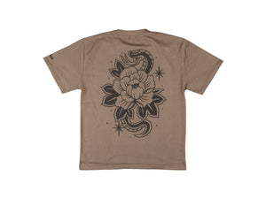 Snake Heavy T-shirt - Brown
