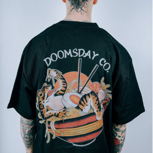 Kaeru Ramen Heavy T-shirt - Black